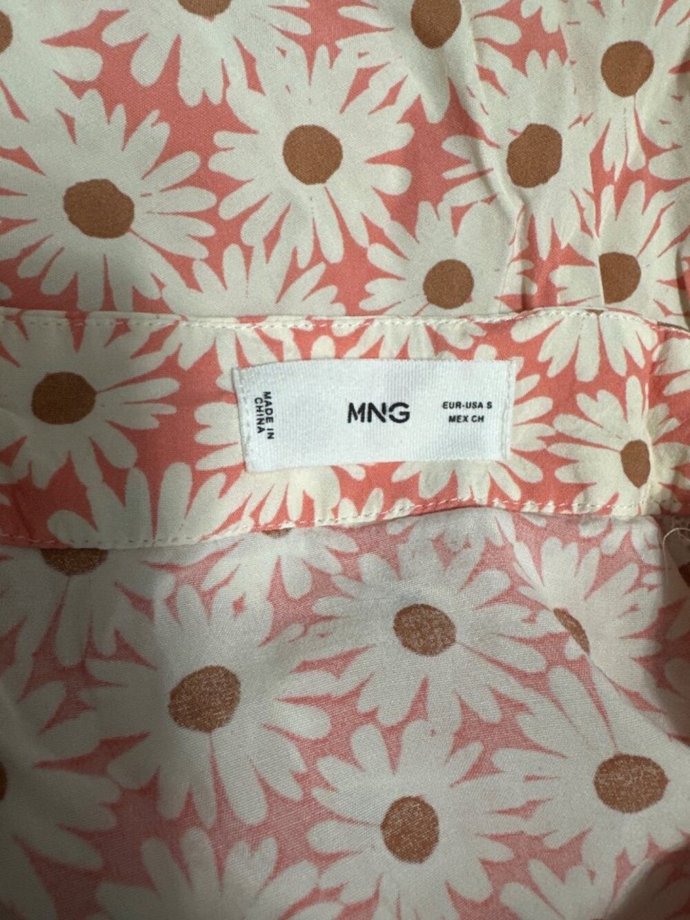 Floral Maxi Skirt By MNG In Pink & White With Daisy Pattern Size S Lightweight & - Picture 5 of 8